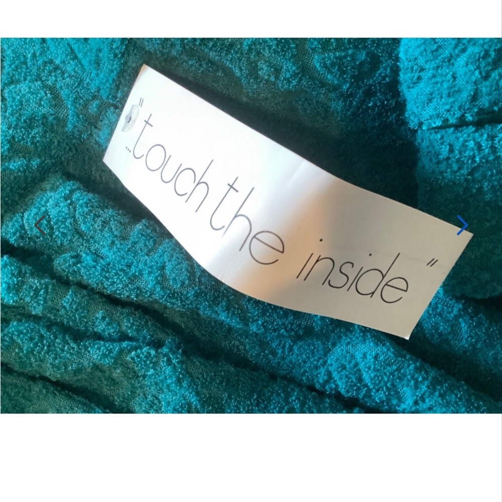 Miss Elaine Teal Robe - Picture 6 of 10